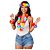 Kit Havaiano Flores Coloridas Acessórios Fantasia Havaiana Hula Hula Luau Festa Tropical Aloha Carnaval - Imagem 1
