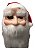 Máscara Papai Noel Latex Rosto Inteiro Com Gorro e Barba Natal Fantasia Cosplay Santa Claus Merry Christmas - Imagem 2