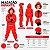Fantasia La Casa de Papel Infantil Macacão Vermelho com Capuz Unissex Salvador Dali Filme Série TV Bella Ciao Halloween Bloquinho Carnaval - Imagem 5