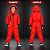 Fantasia La Casa de Papel Infantil Macacão Vermelho com Capuz Unissex Salvador Dali Filme Série TV Bella Ciao Halloween Bloquinho Carnaval - Imagem 7