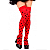 Meia Calça 7/8 Bolinhas Cosplay Poá Preto e Vermelho Acessorio Fantasia Joaninha Kit Ladybug Carnaval Halloween - Imagem 1
