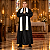 Fantasia Padre Adulto Diácono Casamento Festa Junina Religioso Bata Exorcista Halloween Masculino Terror Zumbi Cosplay Bloquinho Carnaval Traje Religioso - Imagem 6