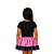 Saia Halloween Infantil Cetim Luxo Fantasia Feminina Dia Das Bruxas Festa Carnaval Bloquinho - Imagem 3