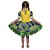 Vestido Brasil Verde e Amarelo Infantil para Copa do Mundo Festa Junina Torcida Organizada - Imagem 2