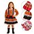 Vestido Junino Infantil Luxo Saia Babado Vestido Festa Junina Caipira Arraial São João - Imagem 1
