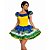 Vestido Brasil Verde e Amarelo Adulto para Copa do Mundo Festa Junina Torcida Organizada - Imagem 1