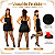 Fantasia Melindrosa Vestido Cabaret Dançarina CanCan Pinup Mafia Gangster Feminina Adulto Carnaval Anos 60 Festa Anos 20 Halloween Retrô Gatsby - Imagem 8