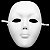 Máscara De Terror Branca Sem Face Halloween Cosplay Fillme Terror Fantasia Assustadora Sem Rosto Teatro Carnaval Adulto - Imagem 3