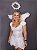 Asa de Anjo Cupido Querubim com Auréola Penas e Plumas Unissex Festa Carnaval Halloween Teatro Natal Cosplay Adulto - Imagem 2