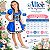 Fantasia Alice Infantil Princesa no País das Maravilhas com Tiara Festa Carnaval Presente Menina Dia das Crianças Aniversário Brinquedo - Imagem 5
