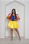 Fantasia Princesa Branca de Neve Adulto Vestido com Tiara para Festa Carnaval Teatro Dia das Crianças Animação Recreação Aniversário - Imagem 3