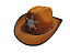 Chapéu Country Cowboy Xerife de Feltro Cowgirl Boiadeira Festa Peão Boiadeiro Rodeio Festa Fantasia Junina Arraiá Caipira - Imagem 4
