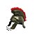 Capacete Império Romano para Fantasia Soldado Grego Guerreiro Gladiador Cosplay Medieval - Imagem 4