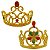 Coroa Princesa Dourada ou Rosa Acessório Fantasia Festa de Aniversário Carnaval Dia das Crianças - Imagem 1