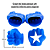 Luva Gigante Soco Capitão América Fantasia Vingadores Acessório Super Heroi Azul com Estrela Brinquedo Dia das Crianças Festa Aniversário Bloquinho Carnaval - Imagem 3
