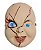 Máscara Chucky de Plástico Boneco Assassino Festa Halloween Noites do Terror Zumbi Sexta Feira 13 Dia das Bruxas - Imagem 2