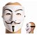 Máscara Anonymous Filme V de Vingança Cosplay Hacker Vendetta Guy Fawkes Acessório Fantasia Halloween Festa Dia das Bruxas Noites do Terror - Imagem 3