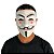 Máscara Anonymous Filme V de Vingança Cosplay Hacker Vendetta Guy Fawkes Acessório Fantasia Halloween Festa Dia das Bruxas Noites do Terror - Imagem 1