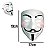 Máscara Anonymous Filme V de Vingança Cosplay Hacker Vendetta Guy Fawkes Acessório Fantasia Halloween Festa Dia das Bruxas Noites do Terror - Imagem 5