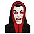 Máscara Vampiro Conde Drácula com Capuz Acessório Fantasia Festa Halloween Dia das Bruxas Noites do Terror - Imagem 1
