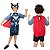 Fantasia Thor Infantil Macacão Curto Super Herói Personagem Vingadores Festa Carnaval Dia das Crianças Presente de Aniversário Menino - Imagem 3