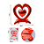 Balão Coração Vermelho de Mesa Metalizado Enfeite Pingente Decoração para Dia dos Namorados Aniversário de Casamento Namoro Comemoração Dia das Mães Enfeite Dia dos Pais - Imagem 2