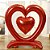 Balão Coração Vermelho de Mesa Metalizado Enfeite Pingente Decoração para Dia dos Namorados Aniversário de Casamento Namoro Comemoração Dia das Mães Enfeite Dia dos Pais - Imagem 3