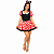 Fantasia Minnie Adulto Cosplay Princesa Vestido Ratinha Animação de Festa de Aniversário Dia das Crianças Carnaval Bloquinho Recreação Cosplay Evento Temático - Imagem 1