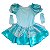 Fantasia Princesa Azul Infantil Bebê Cosplay Vestido Cinderela Festa de Aniversário Dia das Crianças Presente Menina Carnaval Bloquinho - Imagem 1