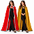 Capa de Rei Rainha Adulto Fantasia Príncipe Encantado Princesa Traje Manto Real Imperador Imperatriz Realeza Festa de Aniversário Debutante Carnaval Bloquinho - Imagem 2