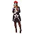 Fantasia Esqueleto Feminina Adulto Halloween Caveira Mexicana Cosplay Esqueleta Festa Carnaval Dia Das Bruxas Noites do Terror Dia de Los Muertos - Imagem 2