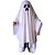 Fantasia Capa Fantasma Infantil Assombração Assustador Ghost Festa Halloween Dia das Bruxas Noites do Terror Morte Zumbi - Imagem 2