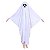 Fantasia Capa Fantasma Adulto Assombração Assustador Ghost Festa Halloween Dia das Bruxas Noites do Terror Morte Zumbi - Imagem 1