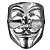 Máscara V de Vingança Metalizada Filme Anonymous Cosplay Hacker Vendetta Guy Fawkes Acessório Fantasia Halloween Terror - Imagem 3