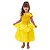 Fantasia Princesa A Bela e A Fera Vestido Luxo Amarelo Festa de Aniversário Presente Dia das Crianças Menina Baile Carnaval - Imagem 1