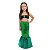Fantasia Sereia Infantil Princesa Ariel Pequena Sereia Aniversário Festa Folclore Bloquinho Carnaval Dia das Crianças - Imagem 1