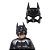 Máscara Batman Meio Rosto Acessório Fantasia Super Herói Liga da Justiça Homem Morcego Festa Carnaval Dia das Crianças Presente de Aniversário Menino - Imagem 2