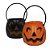 Mini Balde Abóbora Enfeite Decoração Halloween Mesa de Doces Lembrancinha Baldinho Festa Halloween Dia das Bruxas Terror - Imagem 1