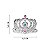 Mini Coroa de Princesa Prata Presilha com Dente Acessório Tiara para Fantasia Festa de Aniversário Carnaval Dia das Crianças - Imagem 3