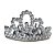Mini Coroa de Princesa Prata Presilha com Dente Acessório Tiara para Fantasia Festa de Aniversário Carnaval Dia das Crianças - Imagem 6