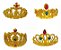 Mini Coroa de Princesa Dourada Presilha com Dente Acessório Tiara para Fantasia Festa de Aniversário Carnaval Dia das Crianças - Imagem 1