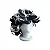 Peruca Cruela Cosplay 101 Dálmatas Acessório Fantasia Bruxa Cabelo Bicolor Preto e Branco Festa Halloween Carnaval - Imagem 3