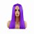 Peruca Longa Lisa Colorida Disfarce Acessório para Fantasia Anime Cosplay Carnaval Haloween - Imagem 4