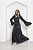 Fantasia Morticia Addams Cosplay Bruxa Morgana Feiticeira Vestido Halloween Festa Dia das Bruxas Noites do Terror Zumbi - Imagem 5
