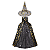 Fantasia Kit Bruxo Adulto Capa e Chapéu Bruxa Bruxinha Feiticeiro Mago Halloween Cosplay Dia das Bruxas Sexta Feira 13 - Imagem 3