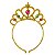 Arco Tiara Coroa de Princesa Acessório Arquinho para Fantasia Rainha Festa de Aniversário Carnaval Dia das Crianças - Imagem 5