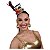 Tiara com Chapéu Cartola de Mágico Colorida com Glitter Cartolinha Acessório Fantasia Look de Bloquinho de Carnaval Folia de Rua - Imagem 9