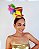 Tiara com Chapéu Cartola de Mágico Colorida com Glitter Cartolinha Acessório Fantasia Look de Bloquinho de Carnaval Folia de Rua - Imagem 6