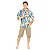 Camisa Havaiana Estampada Floral Masculino Adulto Festa Tropical Verão Havaí Aloha Tema Países Feira das Nações - Imagem 1