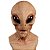 Máscara Alienígena E.T. Extra Terrestre Realista em Latex Festa Ovni UFO Cosplay Alien Halloween Zumbi Dia das Bruxas - Imagem 1
